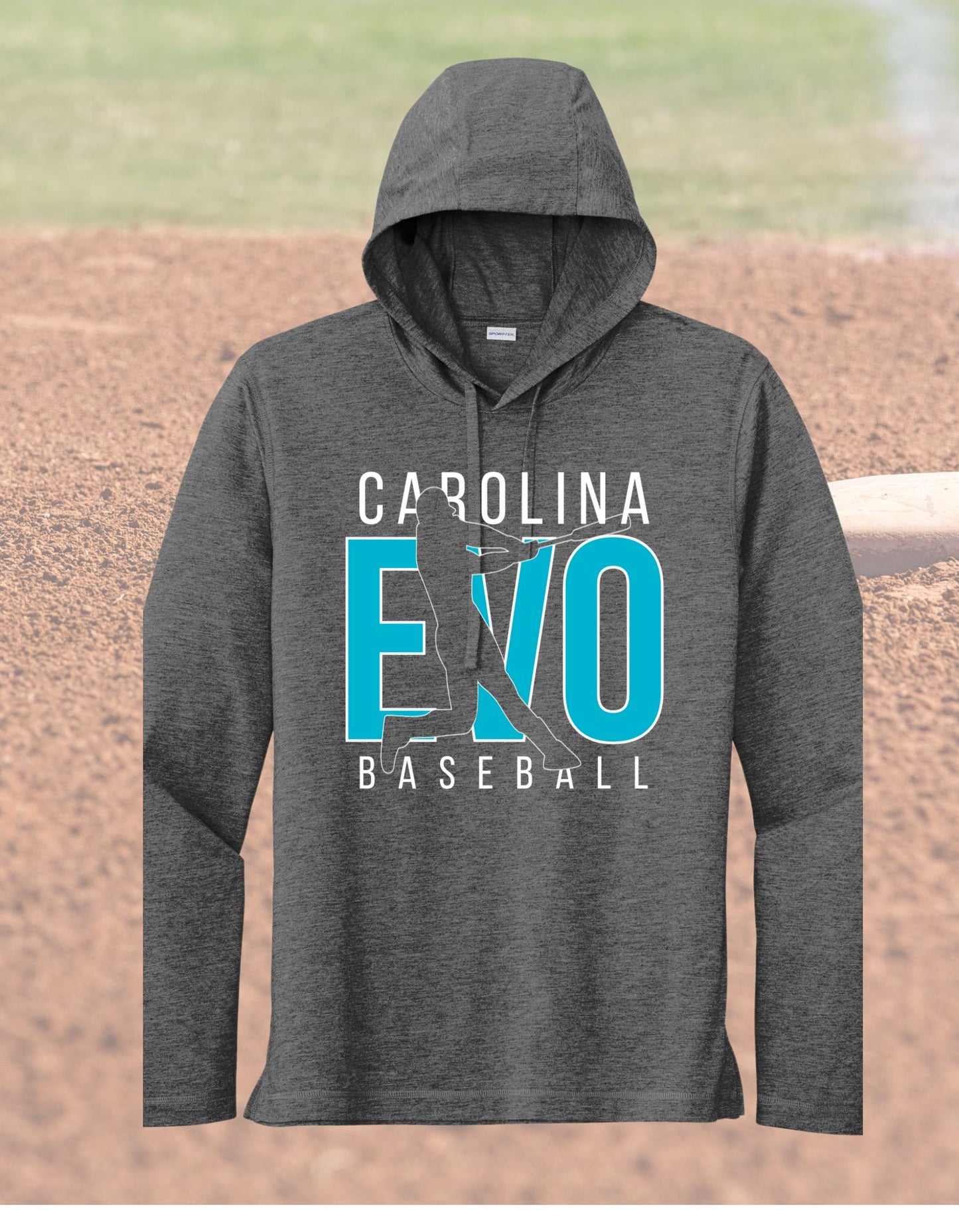 BASEBALL Tri-Blend Wicking Long Sleeve Hoodie