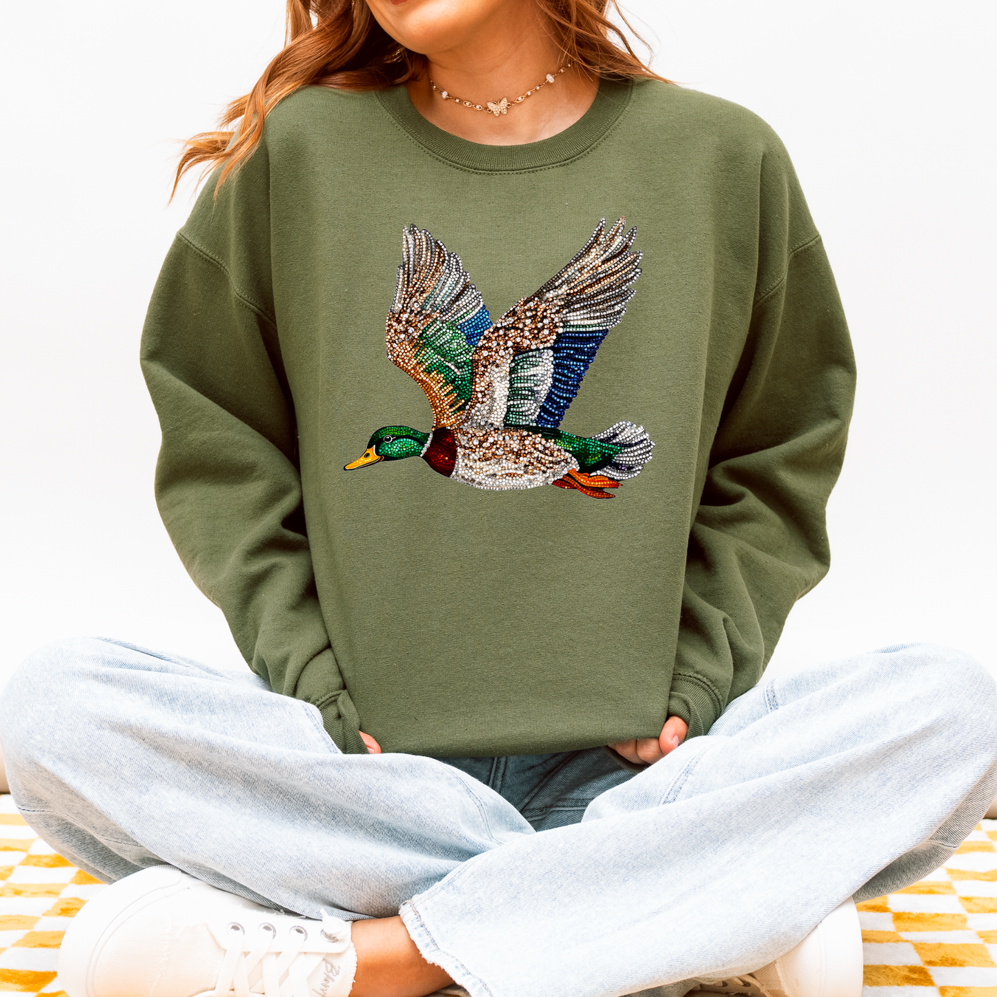 Bling Mallard Crewneck