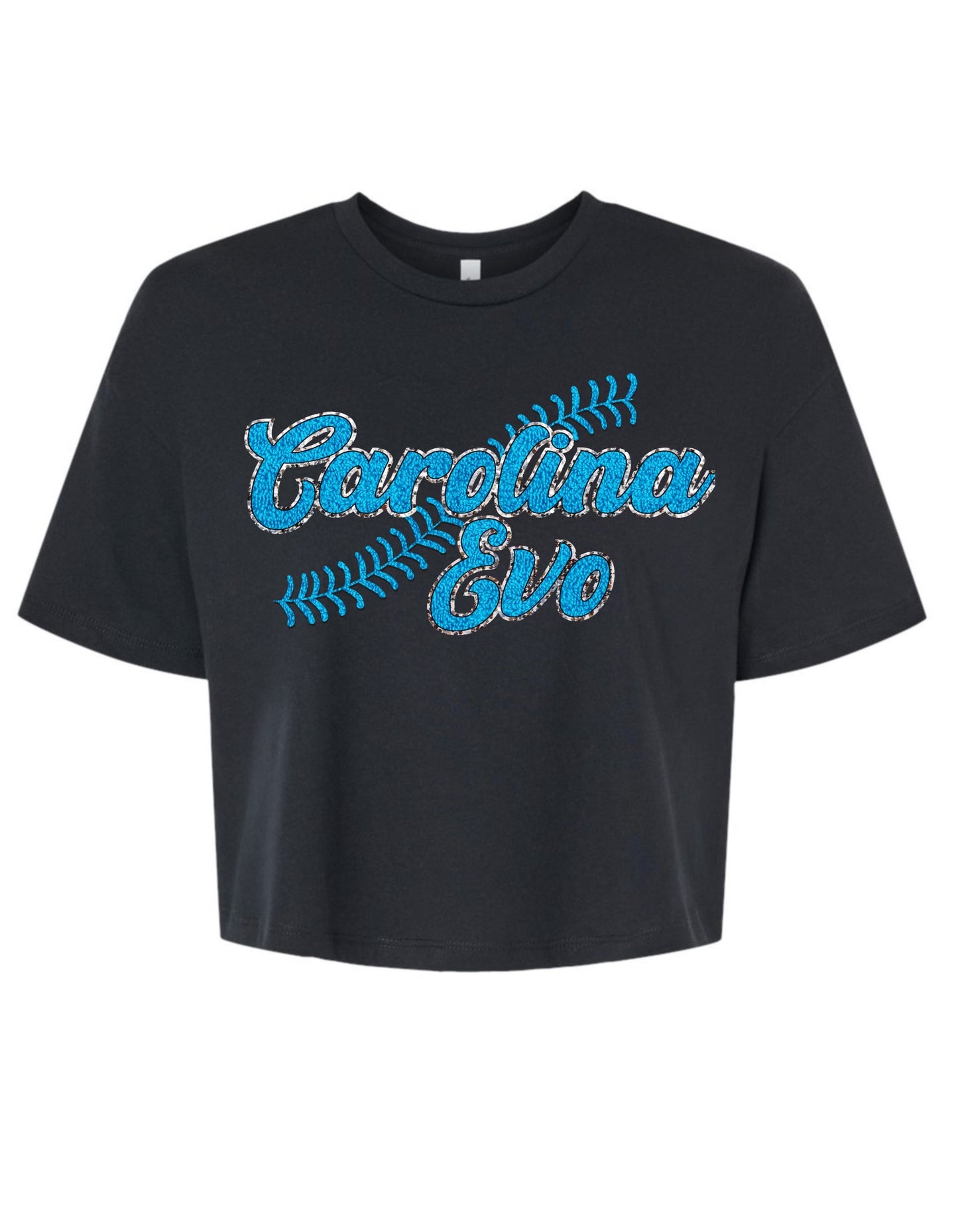 Faux Chenille Patch CROP TOP