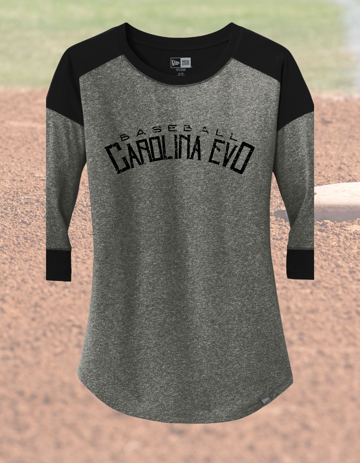 Baseball Ladies 3/4-Sleeve Baseball Tee
