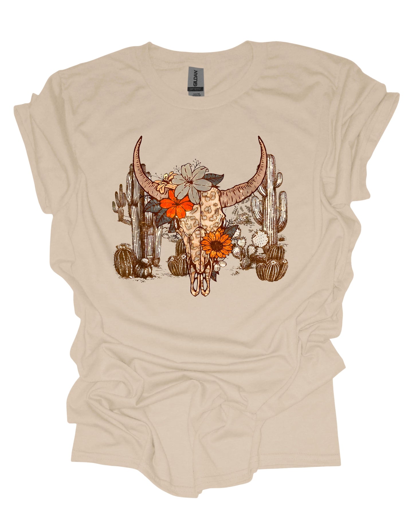 Desert cow skull - T-Shirt