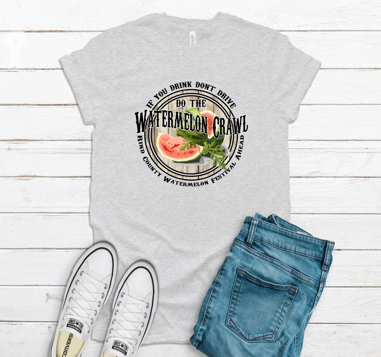 Watermelon crawl tee
