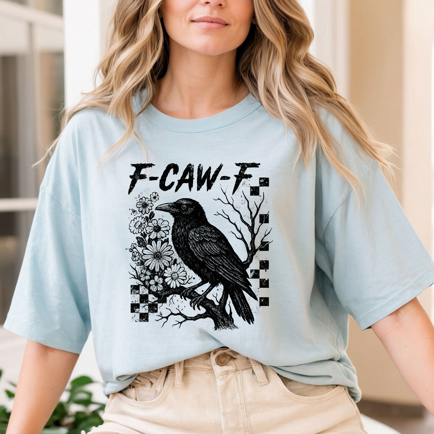 F-Caw-F Black T-Shirt