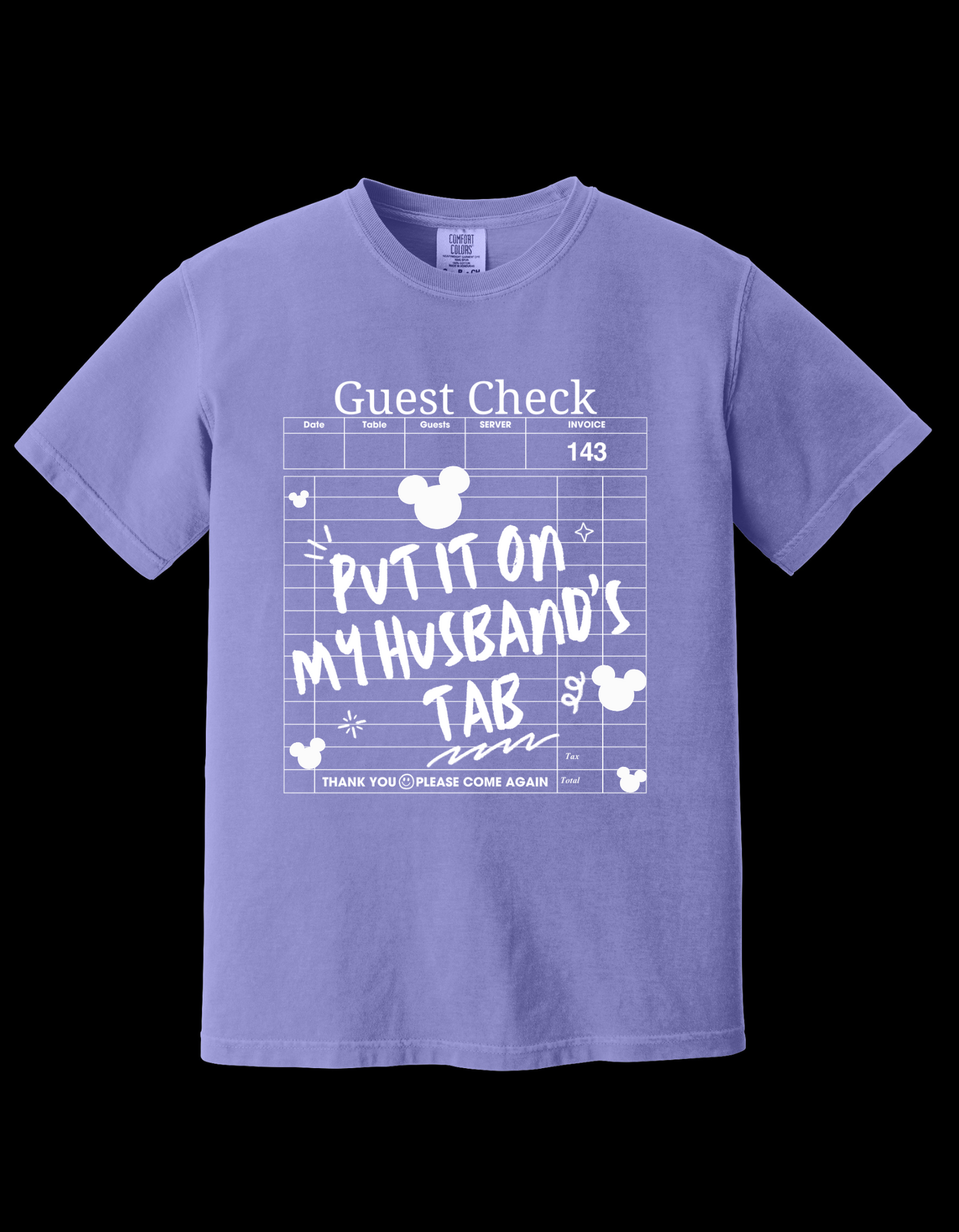 Put it on my Husbands tab