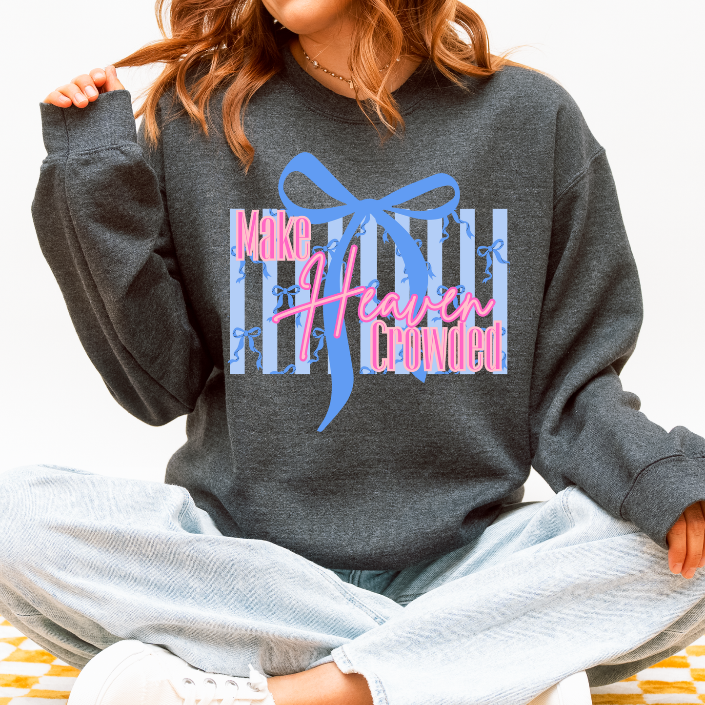 Preppy Bow Make Heaven Crowded Crewneck