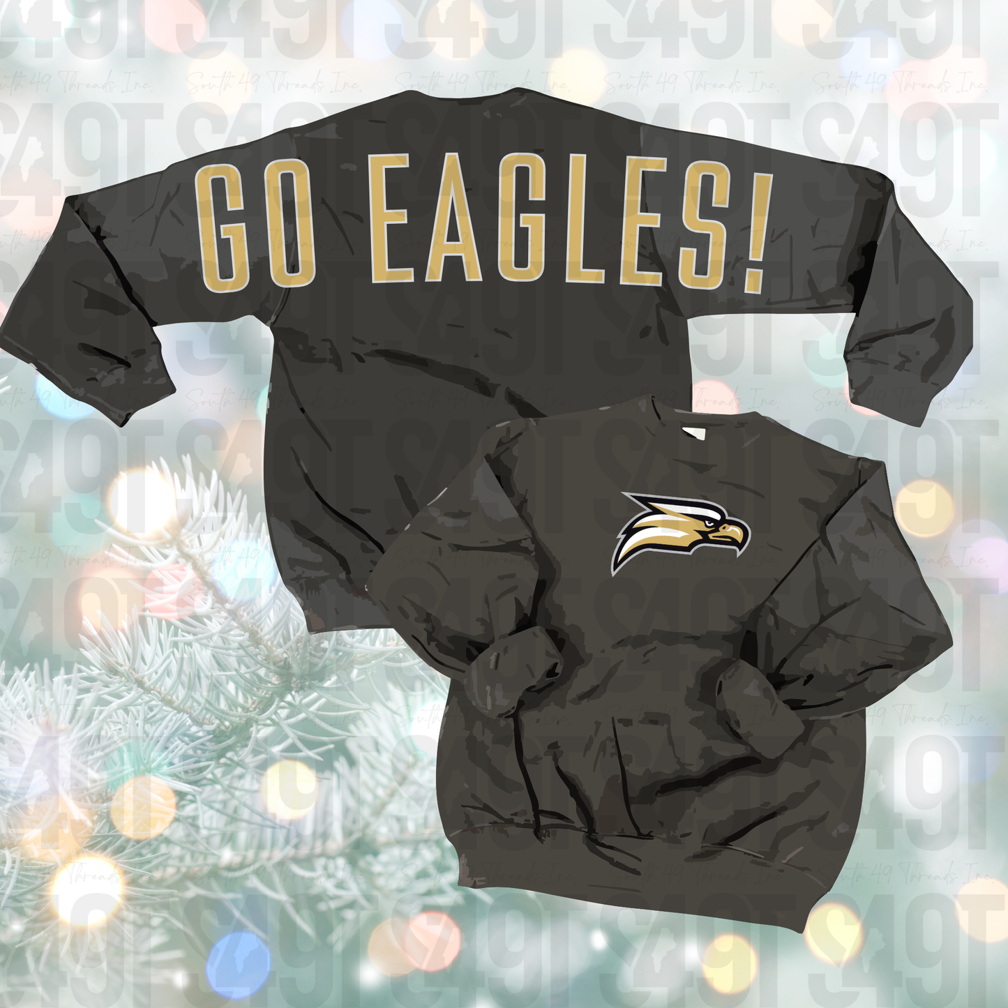 Full Back and Sleeve - School Team Crewneck