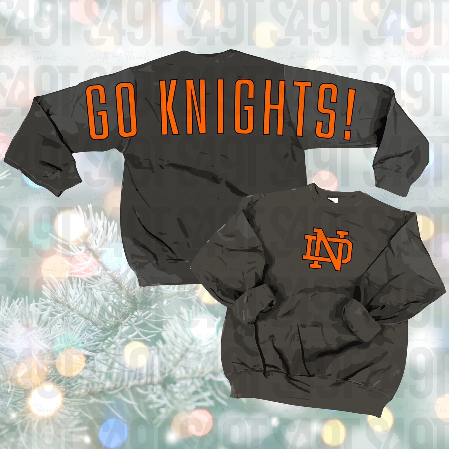 Full Back and Sleeve - School Team Crewneck