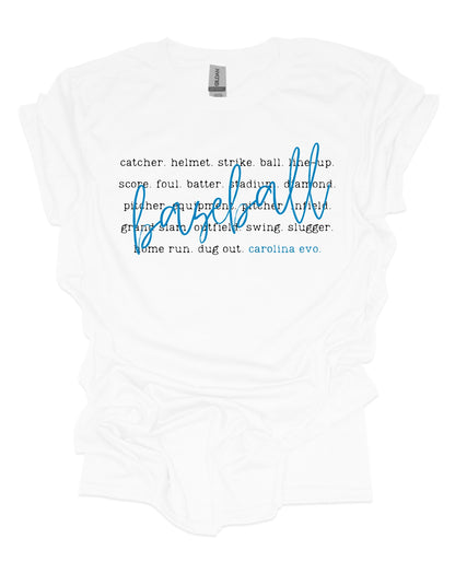 The Line-Up Tee Softball & Baseball