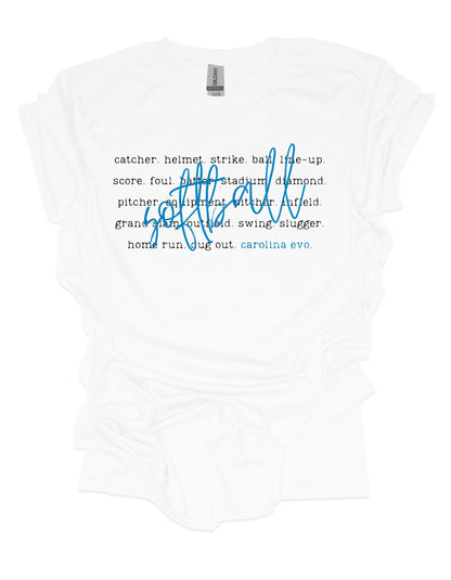 The Line-Up Tee Softball & Baseball