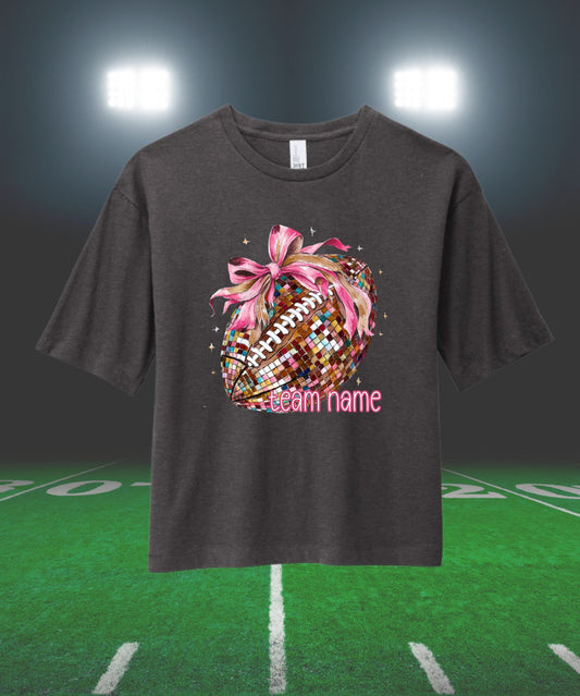 Disco Boxy Football Tee