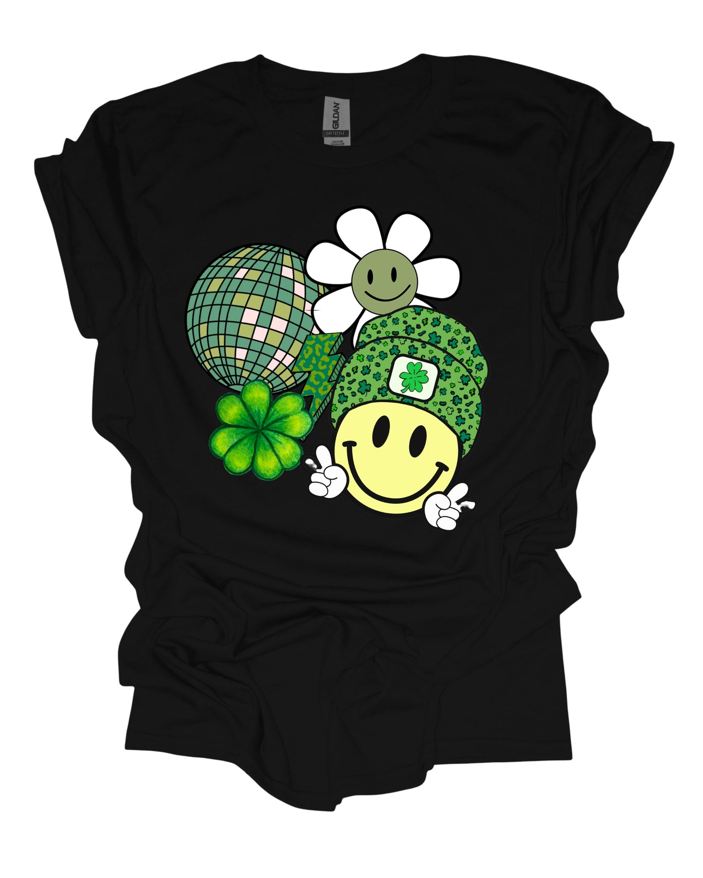 Disco Smiley St. Patricks - T-Shirt