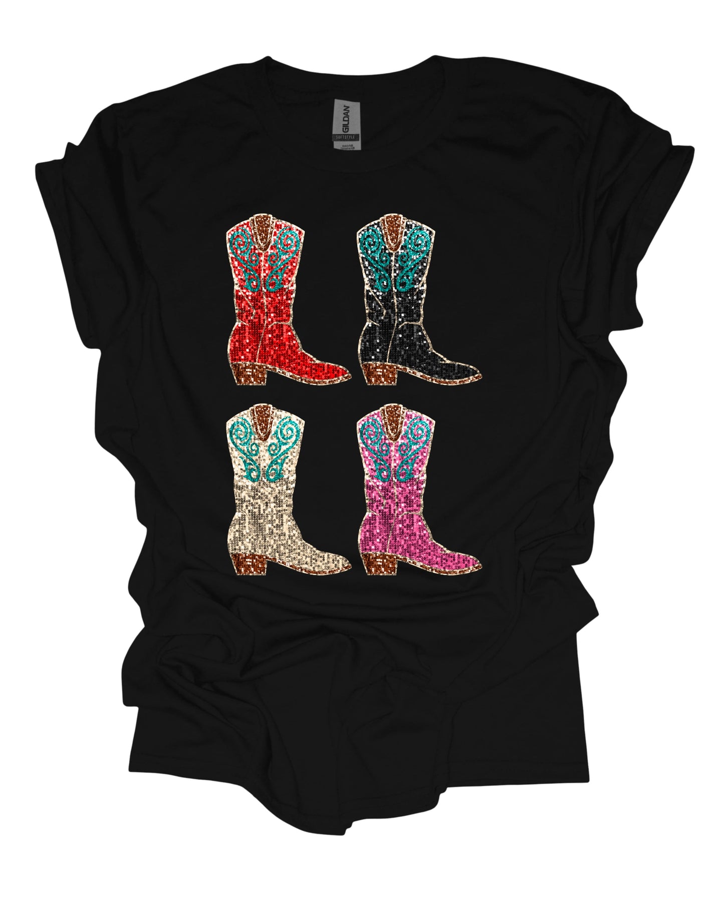 Glitter Boots - T-Shirt