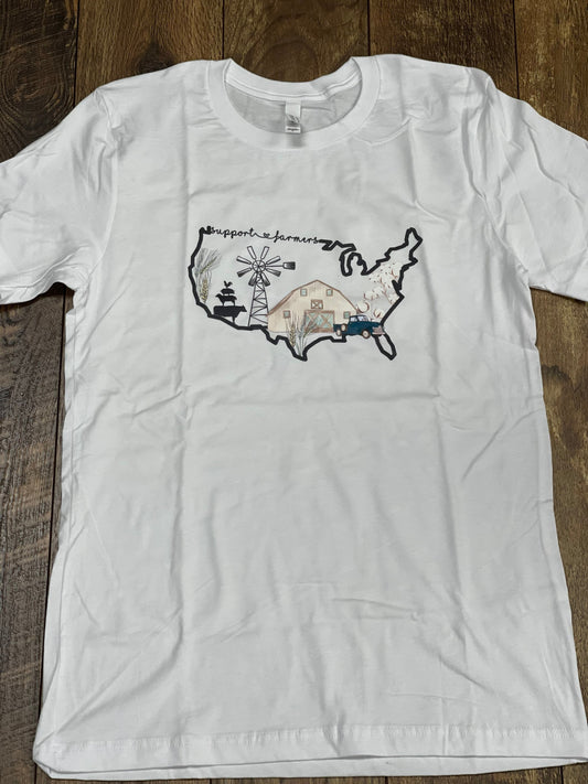 support farmers USA tee